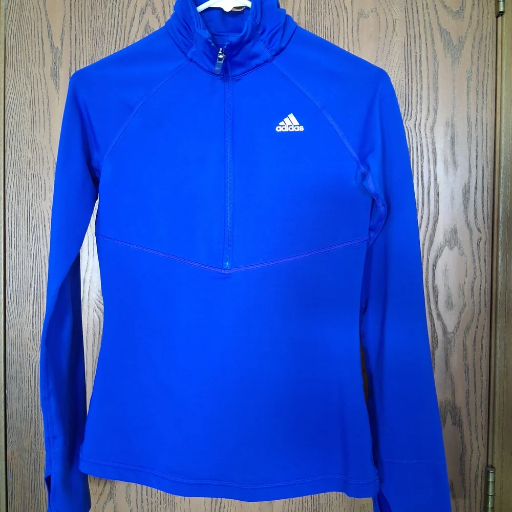 Adidas Blue Long Sleeve Pullover - Picture 1 of 6